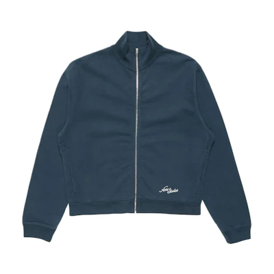Acne Studios FW25 Embroidered Logo Zip-Up Ribbed Comfort Jacket Unisex CI0200-BPA