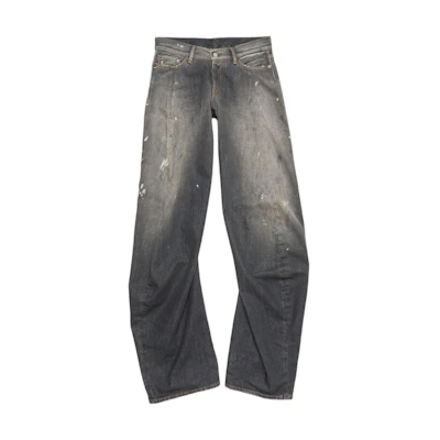 Acne Studios FW25 Splatter Loose Low Waist Wide-Leg Long Jeans B00426-900