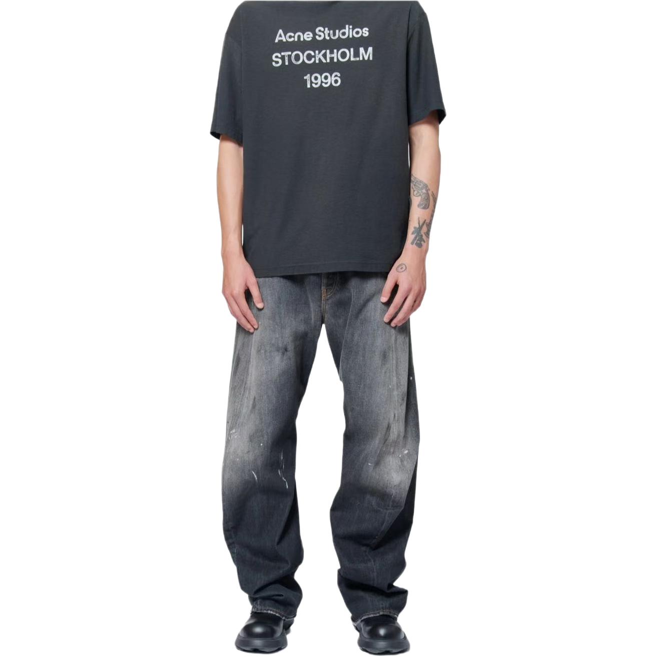 Acne Studios FW25 Splatter Loose Low Waist Wide-Leg Long Jeans B00426-900 圖 3