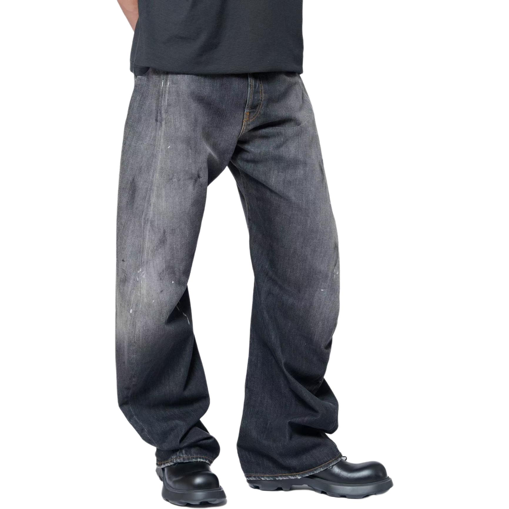 Acne Studios FW25 Splatter Loose Low Waist Wide-Leg Long Jeans B00426-900 圖 5