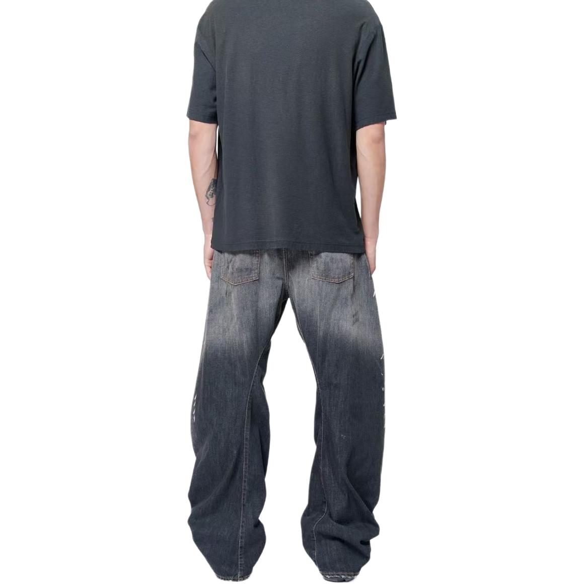 Acne Studios FW25 Splatter Loose Low Waist Wide-Leg Long Jeans B00426-900 圖 7