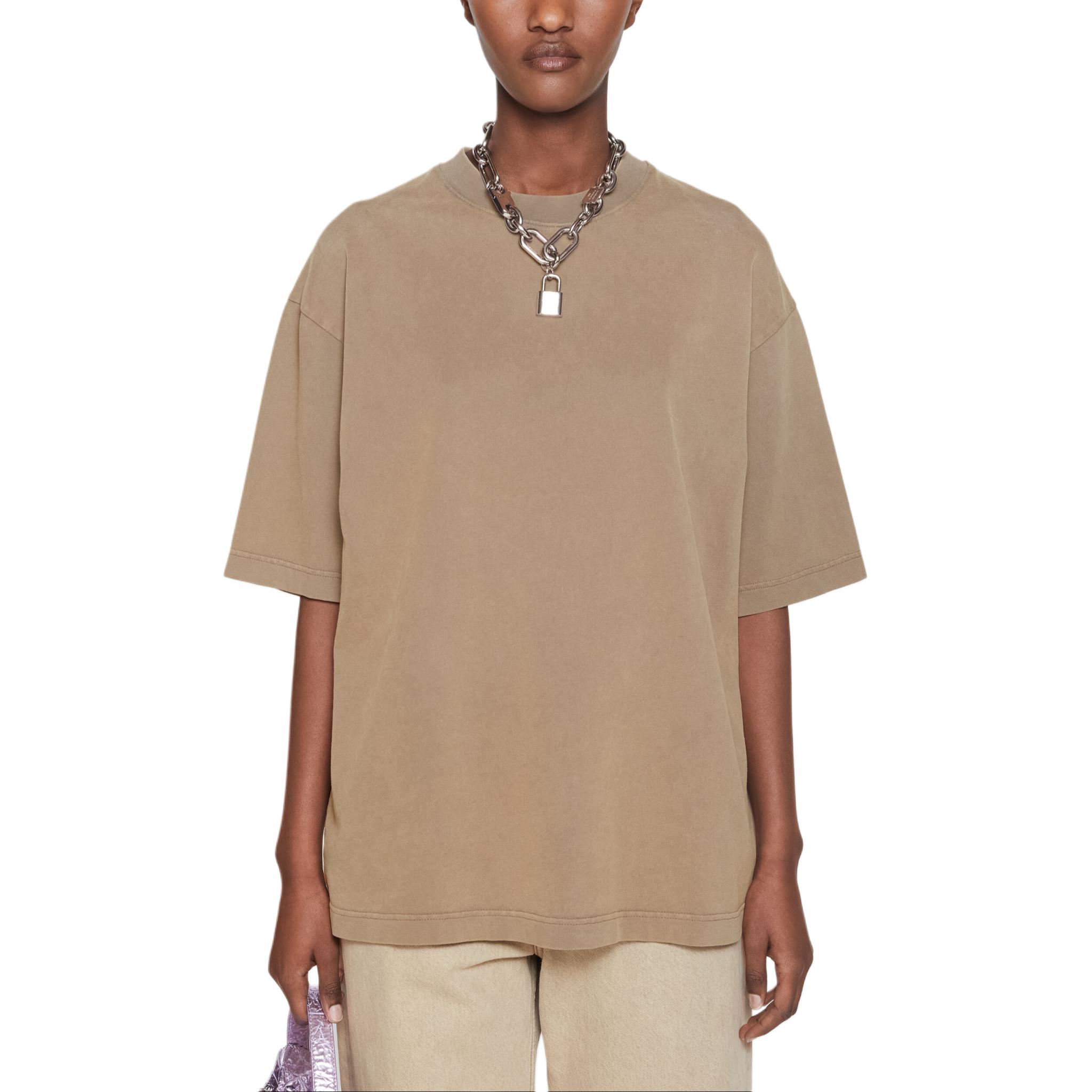 Lookbook Camiseta Unisex Oversize Logo Acne Studios FW 2024 Gris Taupe. CL0218-DIA