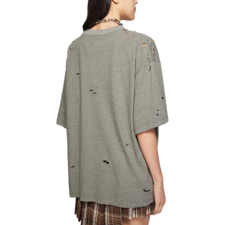 Lookbook Acne Studios 2024秋冬男女同款字母印花宽松T恤 苔藓绿 CL0294-BCA