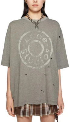 Acne Studios FW 2024 Unisex Letter Print Loose Fit T-Shirt Moss Green. CL0294-BCA Shop Acne Studios FW 2024 Unisex Letter Print Loose Fit T-Shirt Moss Green. CL0294-BCA