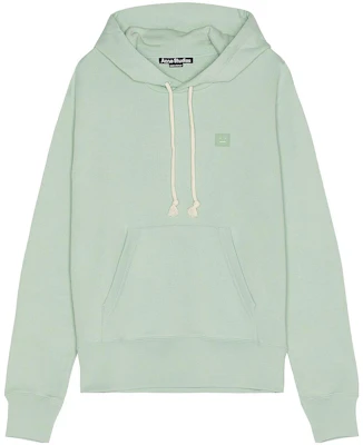 Acne Studios Green Logo Print Pullover Hoodie with Drawstring CI0141-CKM Buy Acne Studios Green Logo Print Pullover Hoodie with Drawstring CI0141-CKM