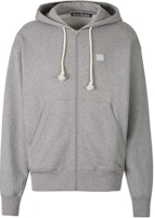 Acne Studios Grey Solid Color Zip-Up Hoodie Menswear. CI0130-X92 Acne Studios Grey Solid Color Zip-Up Hoodie Menswear. CI0130-X92