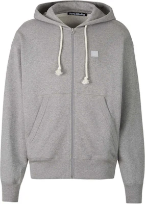 Acne Studios灰色纯色拉链连帽衫男装。 CI0130-X92 Order Acne Studios灰色纯色拉链连帽衫男装。 CI0130-X92