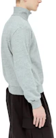 Shop Acne Studios 男款灰色高領半拉鍊休閒長袖上衣 CI0164-CC3
