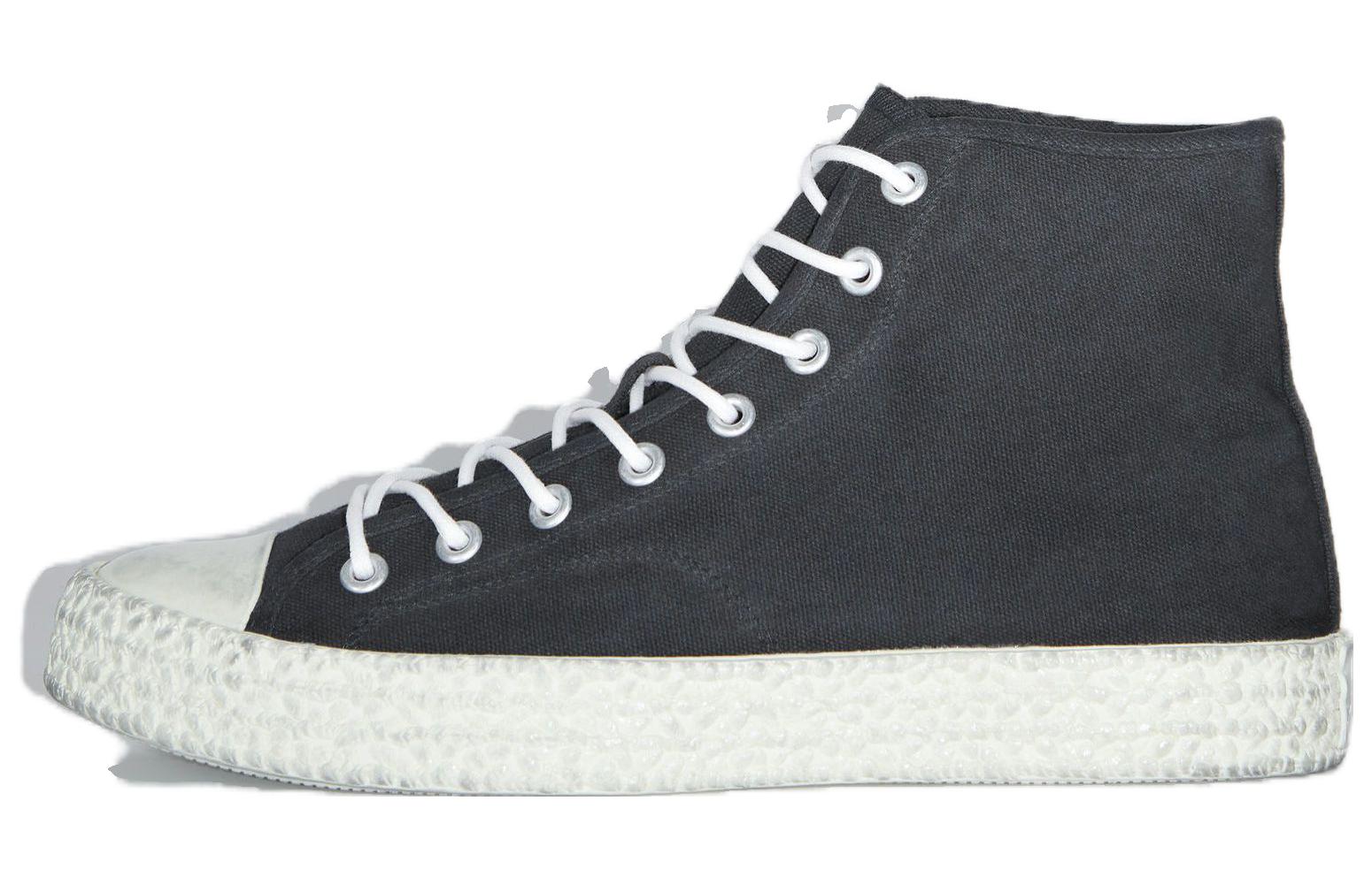 Acne Studios High-Top Canvas Sneakers 'Black CMFT'