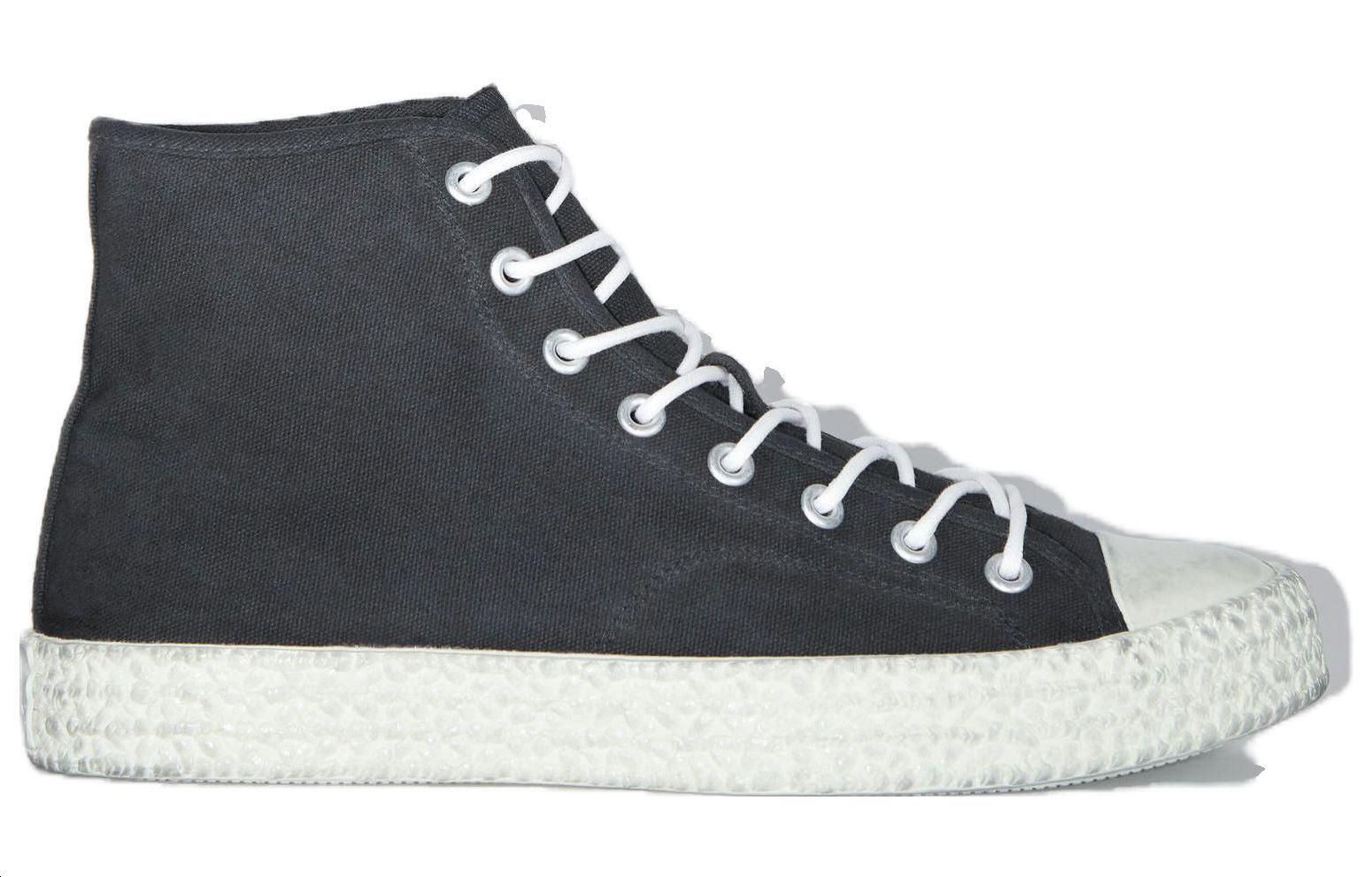 Acne Studios High-Top Canvas Sneakers 'Black CMFT' 圖 2