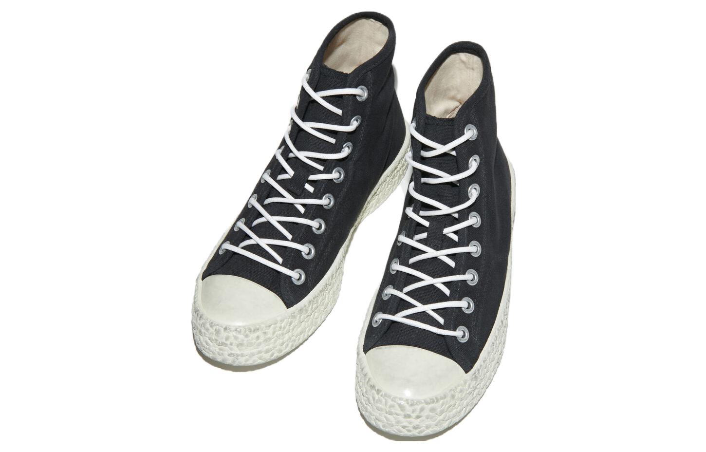 Acne Studios High-Top Canvas Sneakers 'Black CMFT' 圖 3