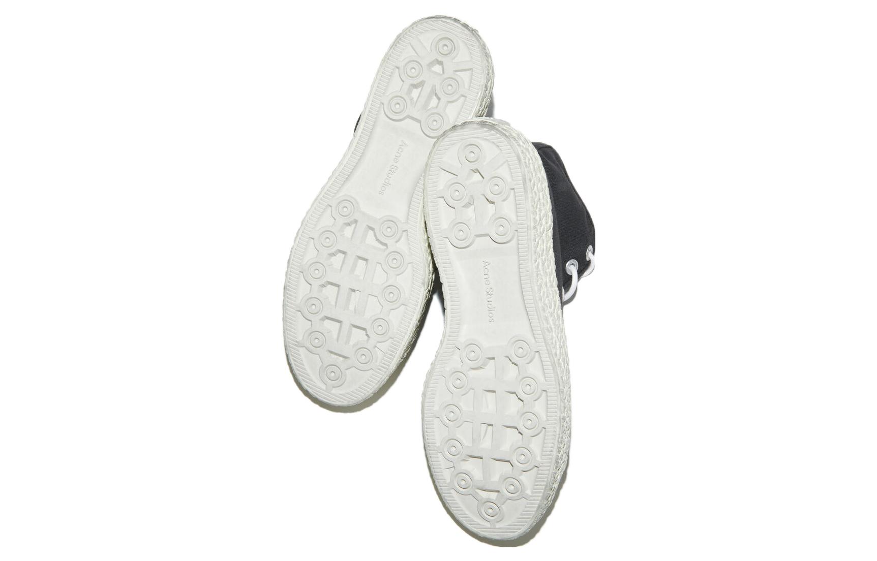 Acne Studios High-Top Canvas Sneakers 'Black CMFT' 圖 5