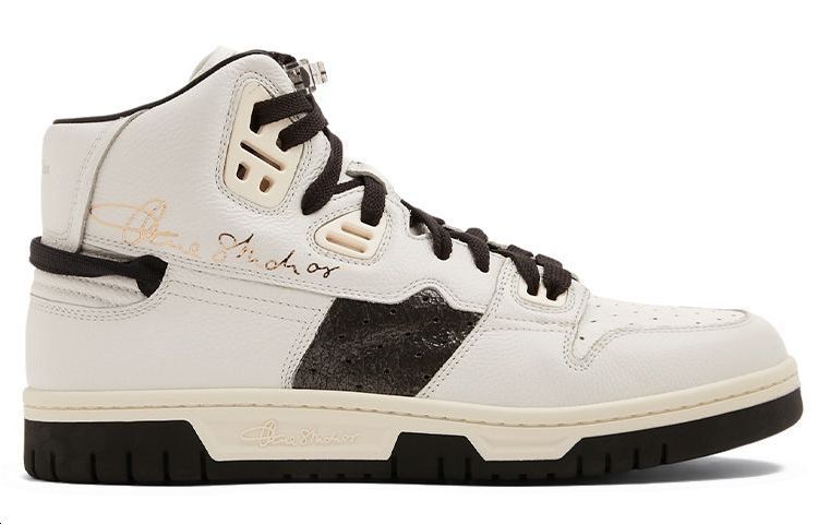 Acne Studios High-Top Leather Sneakers 'White' 圖 2