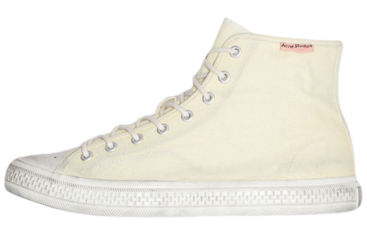 Acne Studios High-Top Sneaker 'Yellow White Distressed'