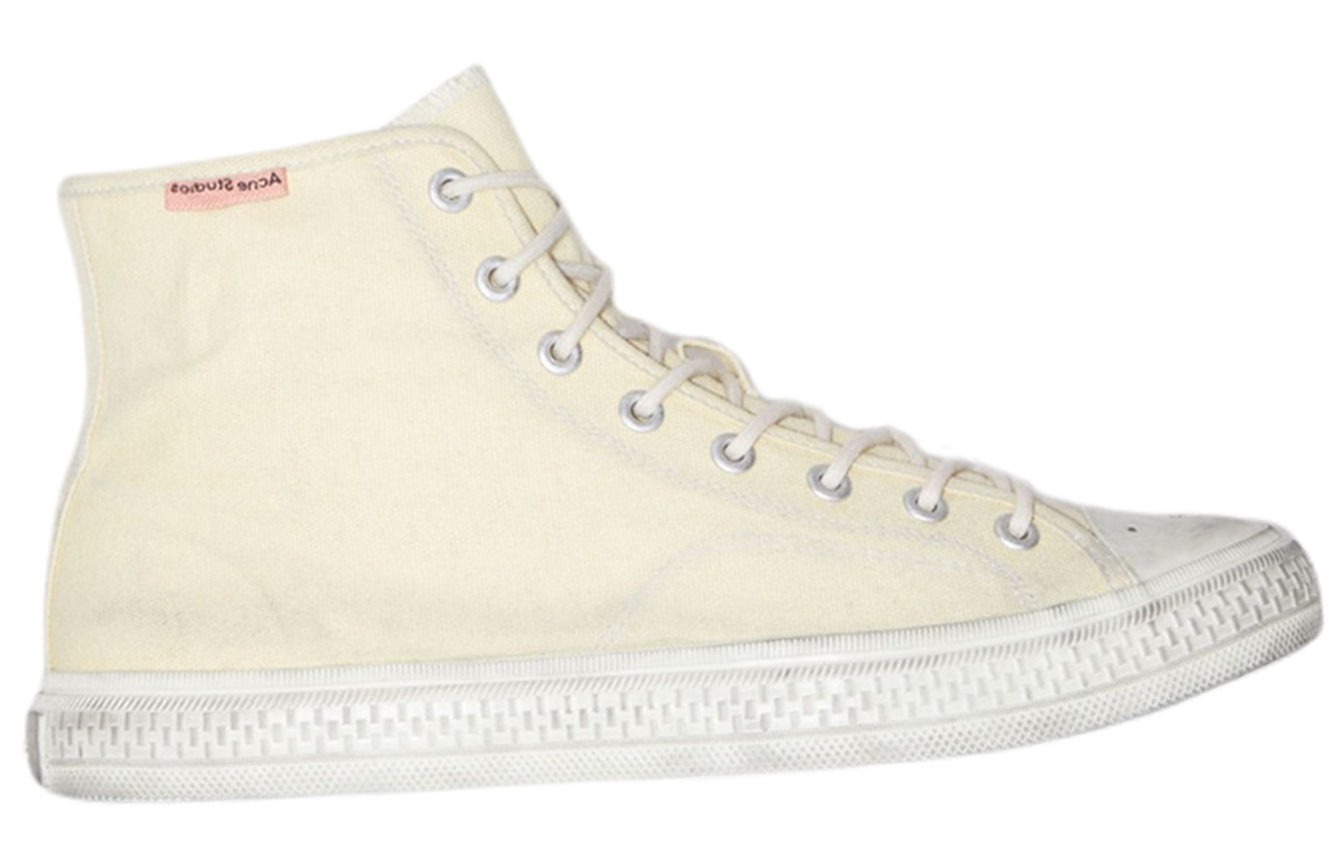 Acne Studios High-Top Sneaker 'Yellow White Distressed' 圖 2