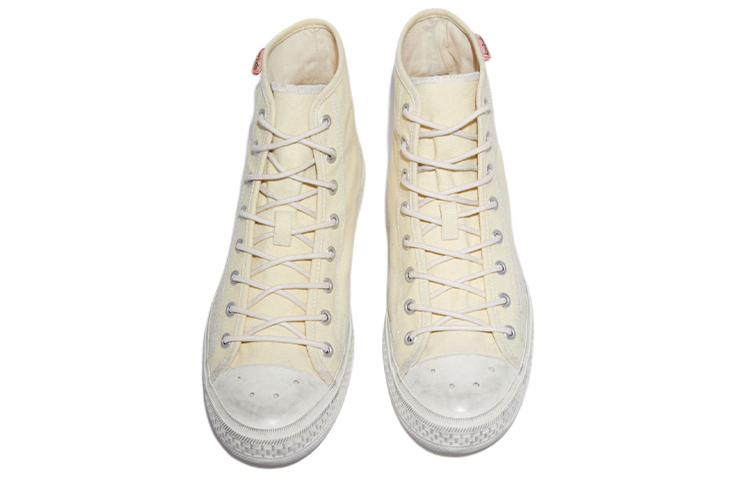 Acne Studios High-Top Sneaker 'Yellow White Distressed' 圖 3