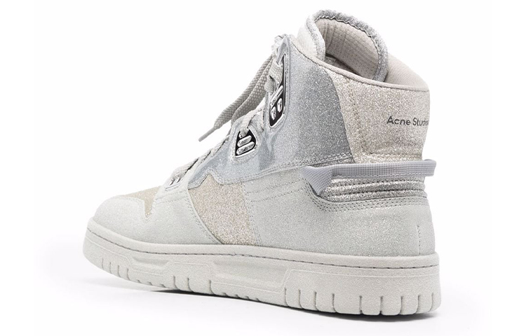 Shop アクネ ハイカットスニーカー シルバー BD0186-AXA
