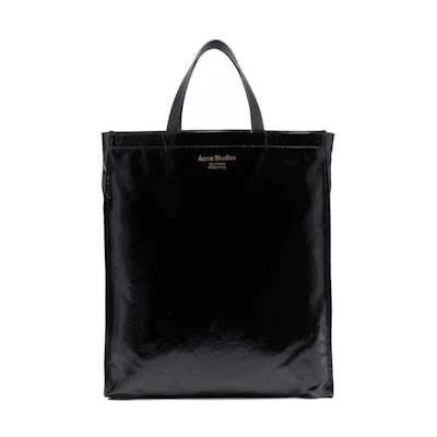 Acne Studios High Shine Tote Bag Black