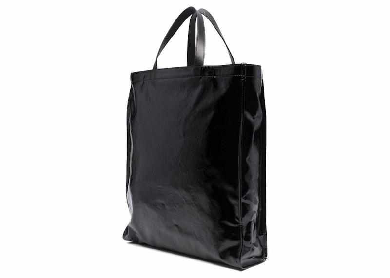Order Acne Studios 黑色高光托特包