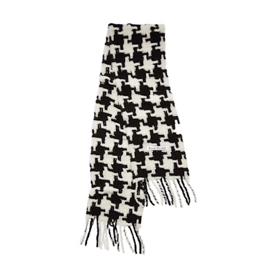Acne Studios Houndstooth Scarf Black/White