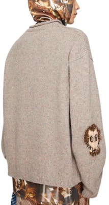 Suéter Crewneck Jacquard Skull Mohair Marrón para Hombre de Acne Studios B60307-DML Shop Suéter Crewneck Jacquard Skull Mohair Marrón para Hombre de Acne Studios B60307-DML