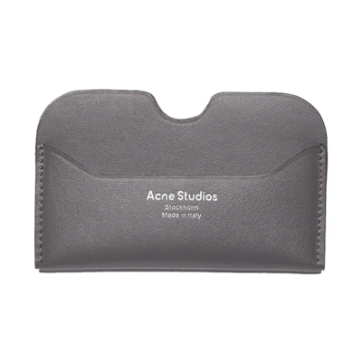 Acne Studios Leather Card Case Dark Grey