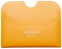 Acne Studios Leather Card Holder Pumpkin Orange Acne Studios Leather Card Holder Pumpkin Orange