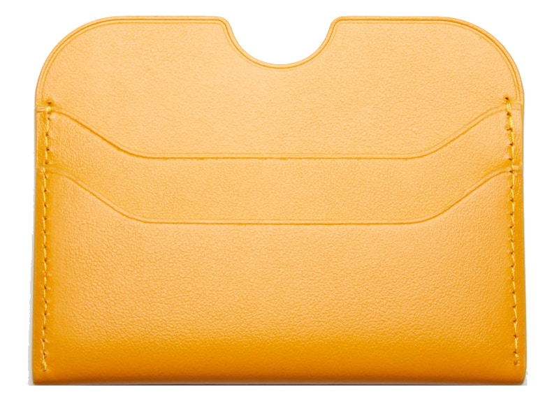 Order Acne Studios Tempat Kartu Kulit Warna Labu Oranye