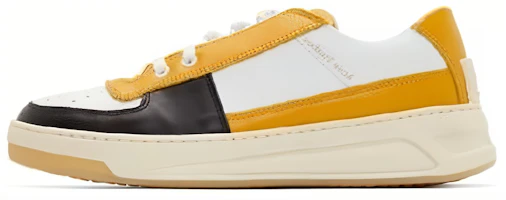 Acne Studios Leather Low-Top Fashion Sneakers Yellow Mens Casual Shoes BD0051-BMC Acne Studios Leather Low-Top Fashion Sneakers Yellow Mens Casual Shoes BD0051-BMC
