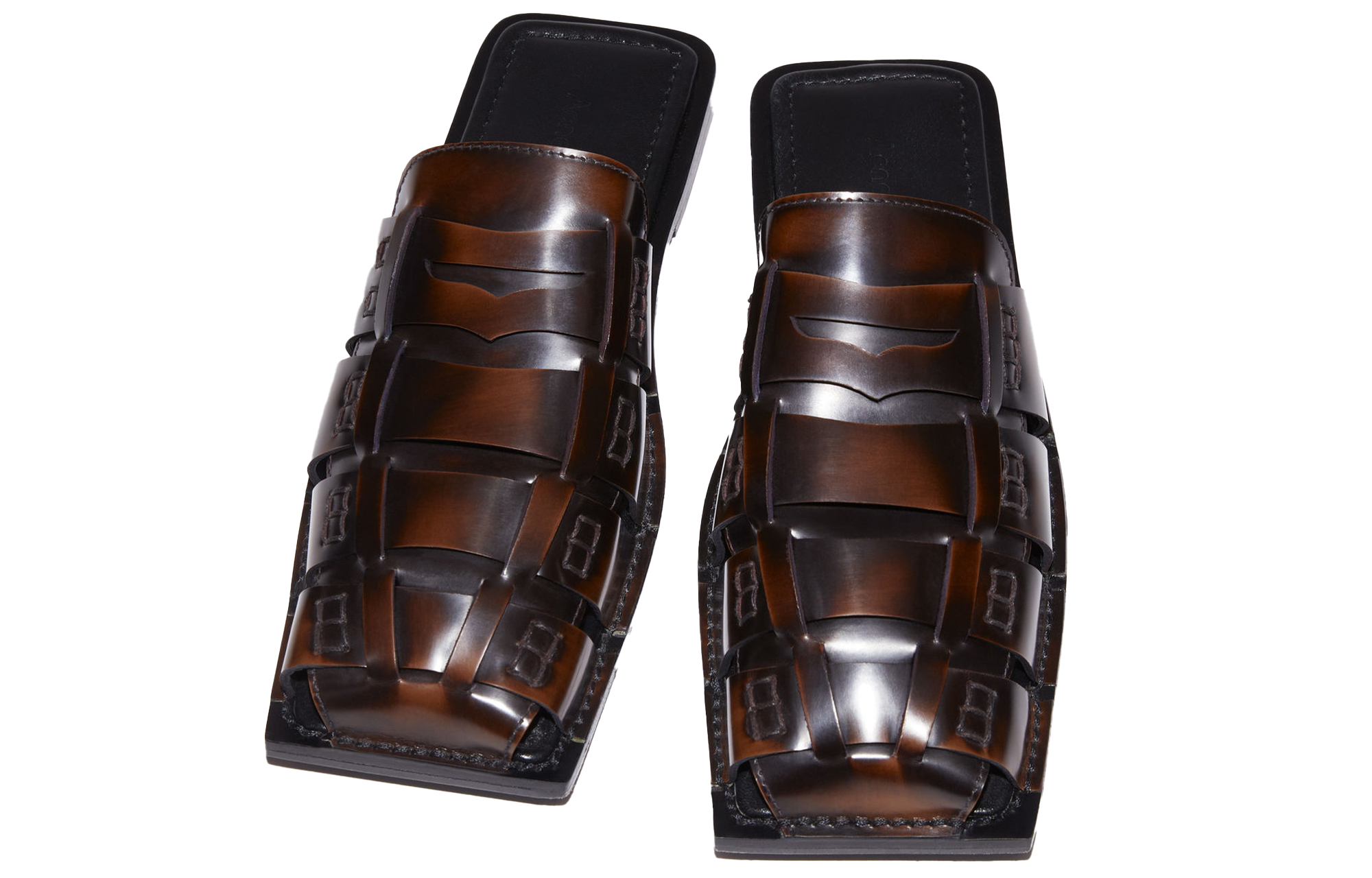 Acne Studios Leather Square-Toe Sandal 'Dark Brown' 圖 2