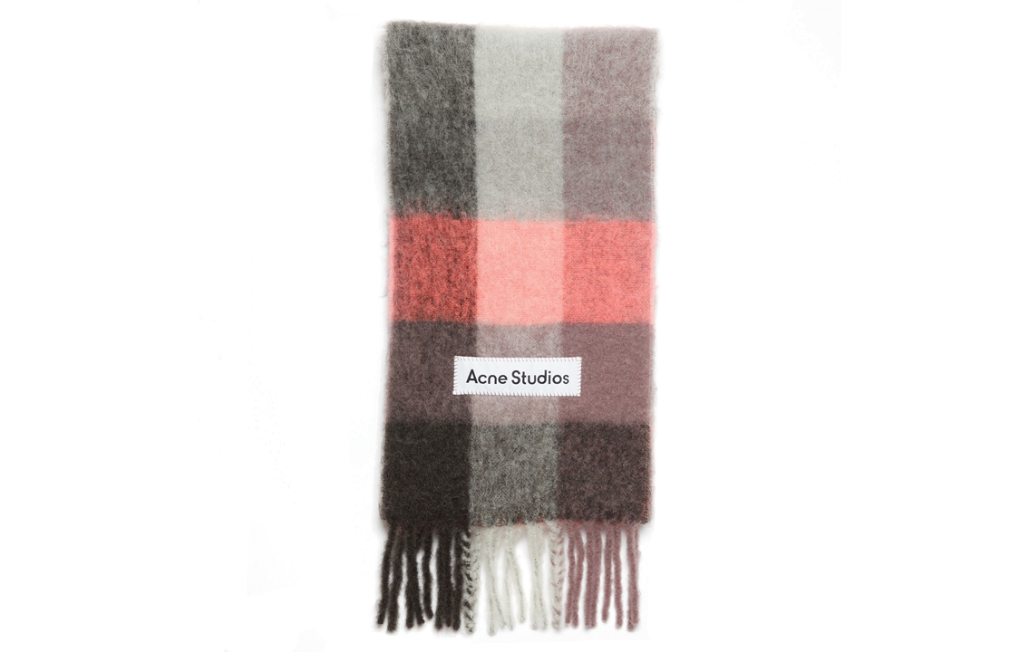 Acne Studios Logo Alpaca Wool Knit Scarf Unisex Colorful Design. CA0084-DL3