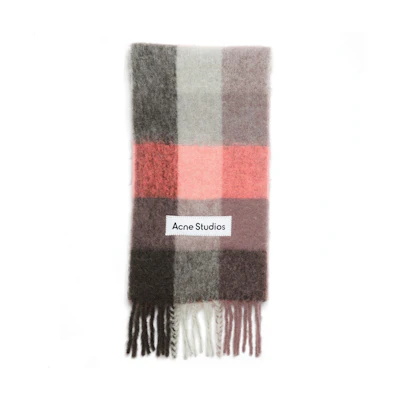 Acne Studios Logo Alpaca Wool Knit Scarf Unisex Colorful Design. CA0084-DL3