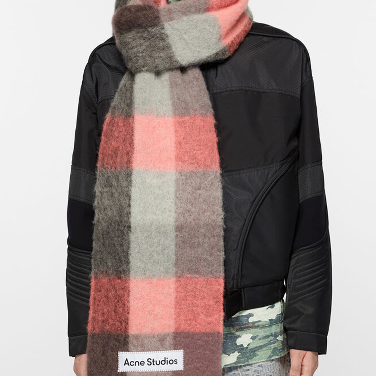 Acne Studios Logo Alpaca Wool Knit Scarf Unisex Colorful Design. CA0084-DL3 圖 3