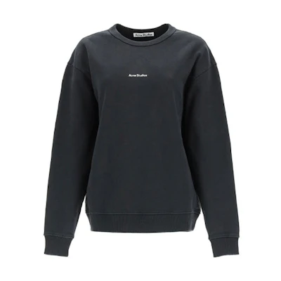 Acne Studios Logo Crewneck Sweatshirt Black. AI0067-900