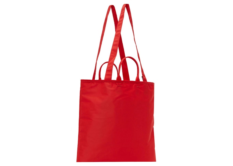 Order Tas Tote Logo Plaque Acne Studios Merah Ack