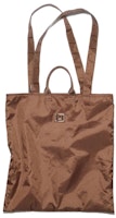 Acne Studios Logo Plaque Tote Bag Brown Acne Studios Logo Plaque Tote Bag Brown