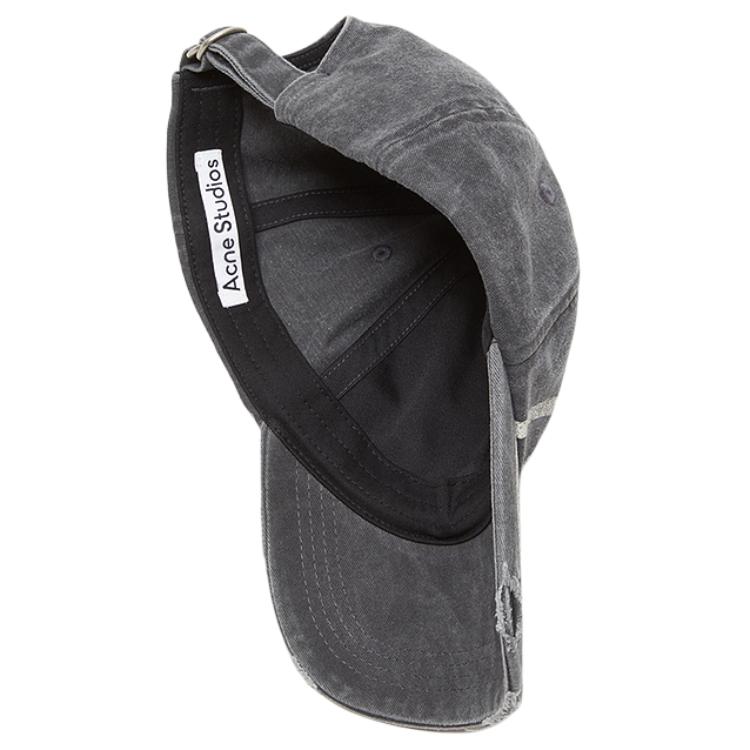 Lookbook Gorra Unisex Negra Acne Studios Logo de Algodón C40382-900