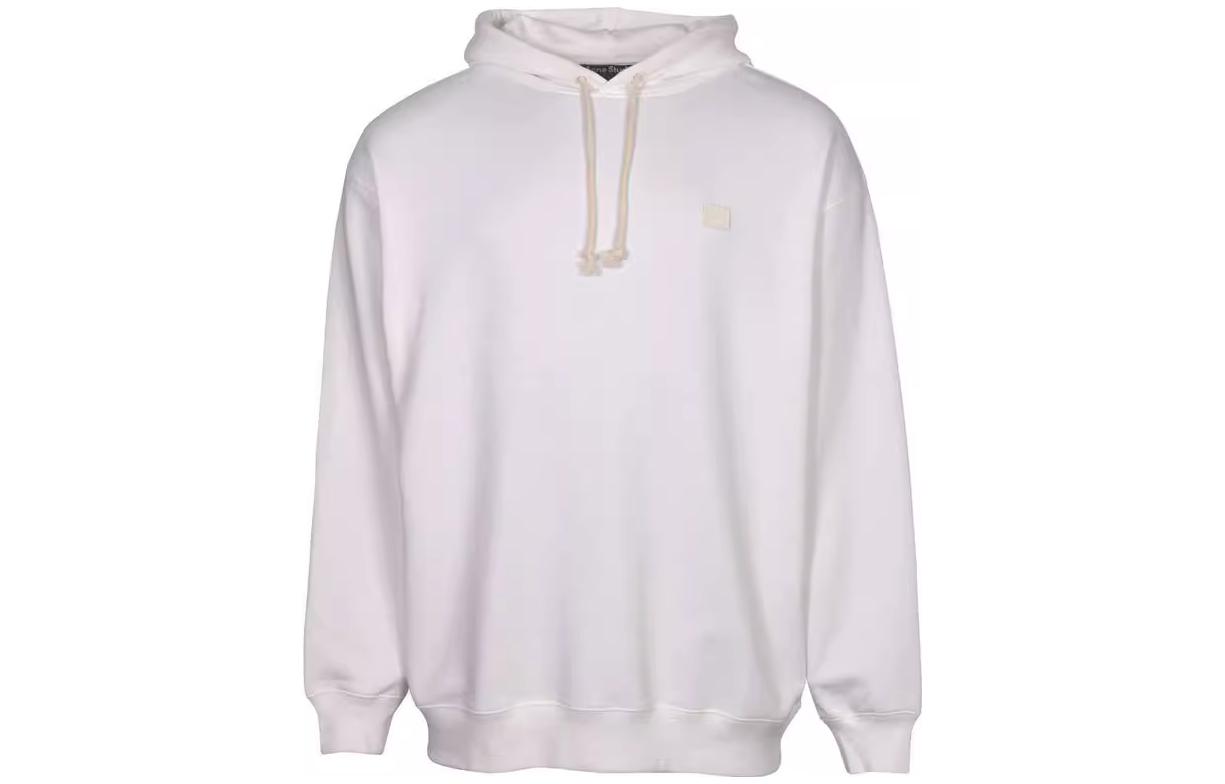 Acne Studios Logo Print Pullover Hoodie White CI0009-WHITE