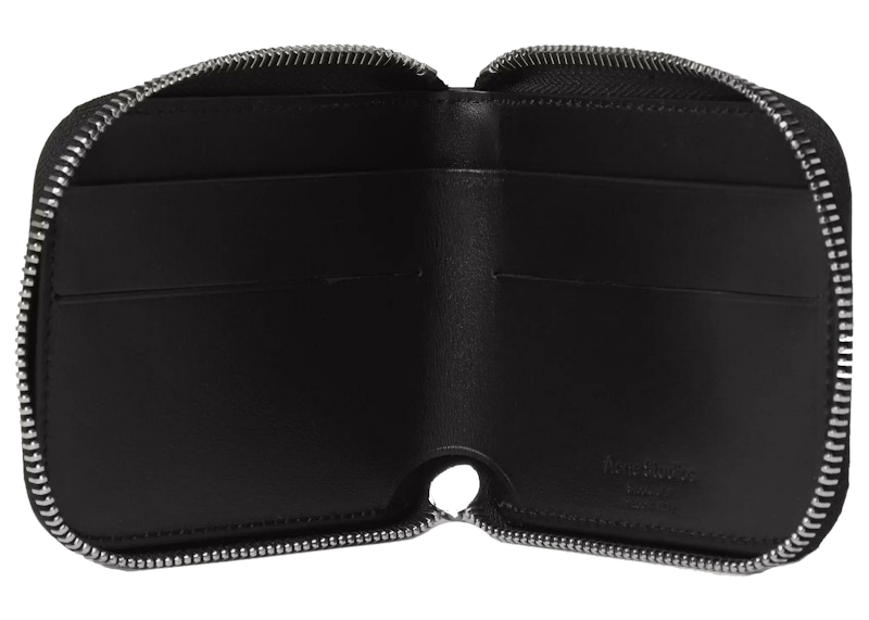 Lookbook Acne Studios黑色logo印花拉鍊圍錢包