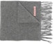 Order Acne Studios Logo Solid Color Knit Warm Scarf with Fringe - Edition CA0218990-Grey