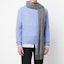 Lookbook Acne Studios Logo Solid Color Knit Warm Scarf with Fringe - Edition CA0218990-Grey