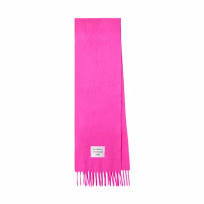 Acne Studios Logo Wool Knit Scarf Pink - . CA0350ACT