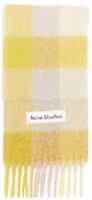 Acne Studios Logo Wool Knit Scarf Unisex Couple Style Beige CA0084CQX Acne Studios Logo Wool Knit Scarf Unisex Couple Style Beige CA0084CQX