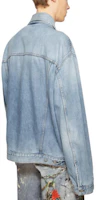 Lookbook Acne Studios 寬鬆落肩牛仔外套 淺藍色 男女同款. C90176-228
