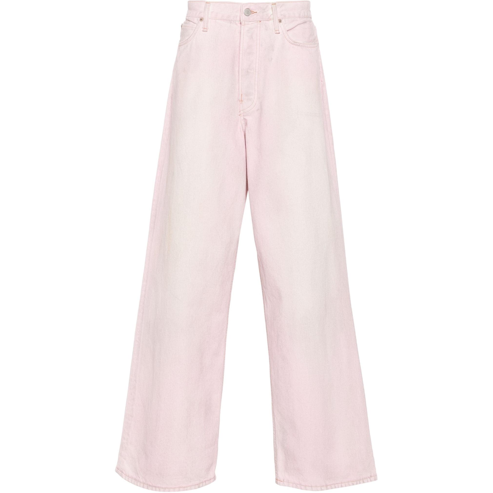 Order Acne Studios 男士低腰宽松版棉质牛仔裤 浅粉色。 B00337-418