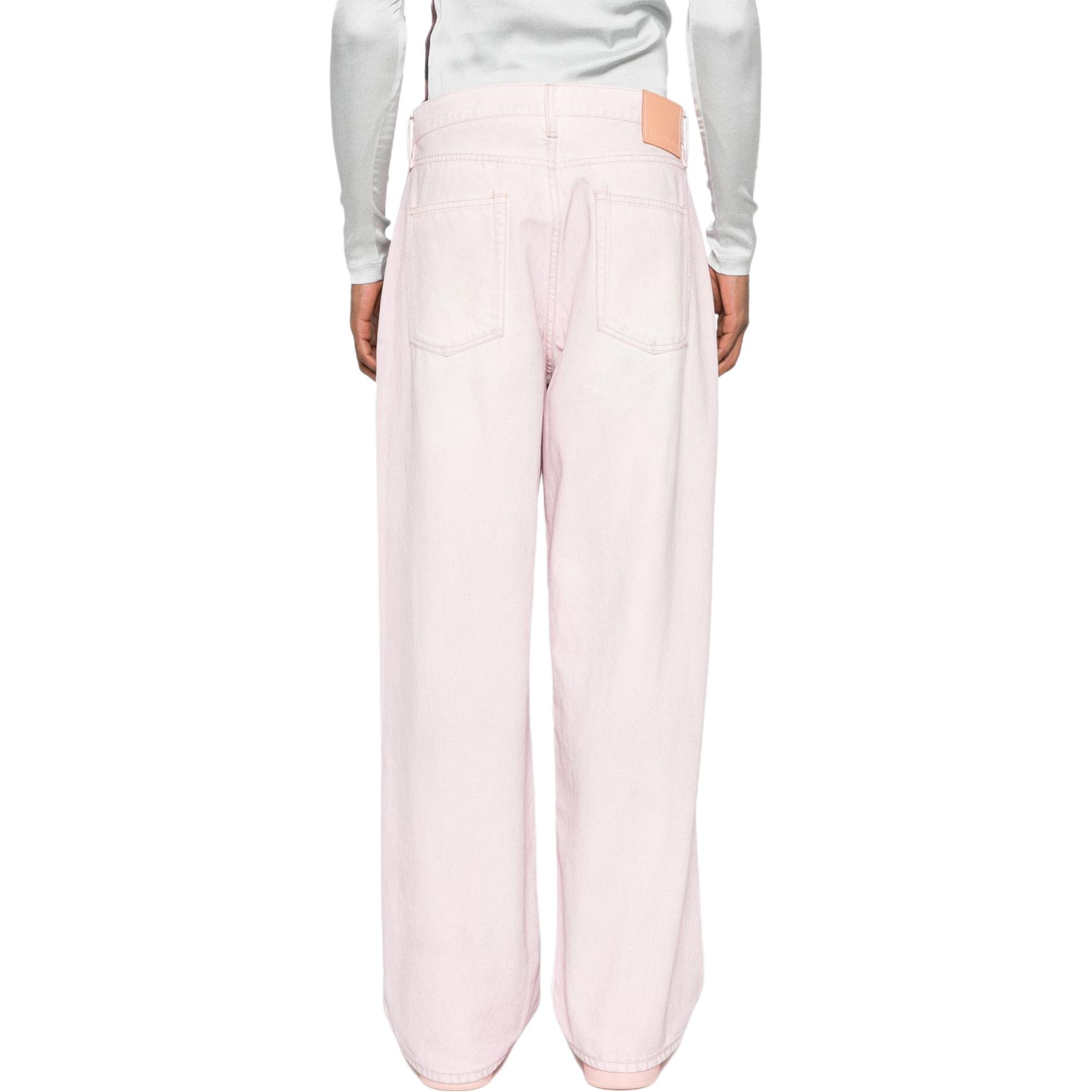 Purchase Acne Studios 男士低腰宽松版棉质牛仔裤 浅粉色。 B00337-418