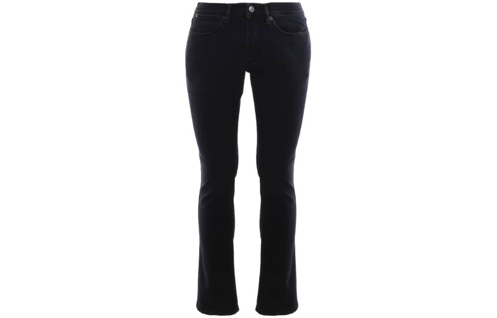 Acne Studios MAX Slim Fit Black Jeans with Logo Patch B00146-MAX