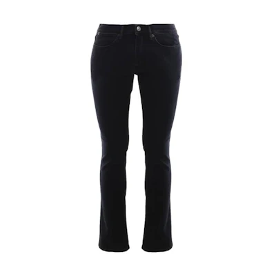 Acne Studios MAX Slim Fit Black Jeans with Logo Patch B00146-MAX