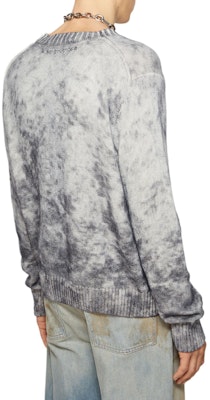 Acne Studios Men’s Acid Print Knit Crewneck Sweater Black White FW2024 B60329-J83 Shop Acne Studios Men’s Acid Print Knit Crewneck Sweater Black White FW2024 B60329-J83