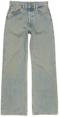 Acne Studios Mid-Rise Washed Relaxed Fit Flared Denim Jeans Wanita. B00338-BUF Buy Acne Studios Mid-Rise Washed Relaxed Fit Flared Denim Jeans Wanita. B00338-BUF